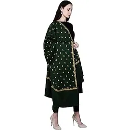 swi with label Women's Kashmiri Hand Embroidered Pure Wool Shawl-picture-12