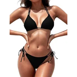 Swibona Halter Neck Stretchable Swim Bikini Set-picture-30
