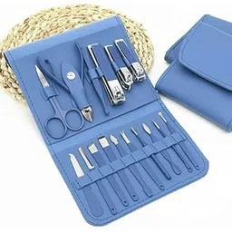 SWINCY Manicure Set 16 in 1 Nail Clipper Kit Grooming Kits Face Hand Foot Skin Care and Nail Care Tools with Travel Case pack of 1 (Multicolor)-picture-30
