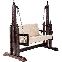 Swing India Handcrafted Wooden Indoor Swing 300 kg Capacity for Adults (63 X 36 X 64 inch) - A Perfect jhula of Durability and Relaxation-image-8