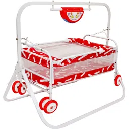 swingish Musical Cradle square pipe for new born baby Cot-picture-24