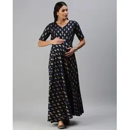 swishchick Women Block Print Fit and Flare Dress-picture-37