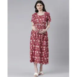 swishchick Women Floral Fit and Flare Dress-picture-27