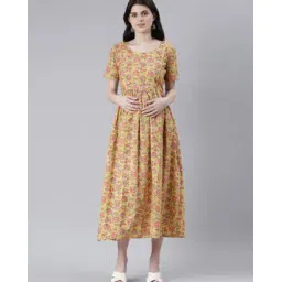 swishchick Women Floral Fit and Flare Dress-picture-16