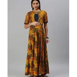 swishchick Women Geometric Fit and Flare Dress-picture-11