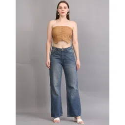 SWISHIN Off-Shoulder Cotton Crop Top-picture-33