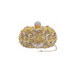SWISNI Yellow Silk Clutches SWIS-680-picture-20