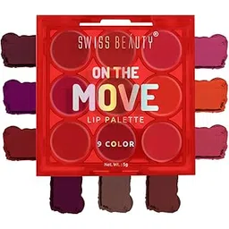 Swiss Beauty On the Move Pigmented Lip Palette | Matte Finish | Travel Friendly |Bold Shade, 5g |-picture-15