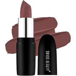 Swiss Beauty Pure Matte Creamy Lipstick | Non-drying, Highly pigmented Lipstick | Shade- Hazelnut, 3.8gm|-picture-26