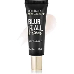 Swiss Beauty Select Blur It All Primer | Minimises Pores and Fine Lines | Infused with Vitamin E and A | 25ml |-picture-54