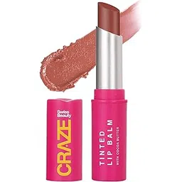 SWISS BEAUTY Craze Tinted Lightweight Lip Balm|Lip Protection And Lip Nourishment With Cocoa Butter|Shade- Marshmallow, 3.2G, Brown-picture-12