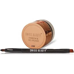 Swiss Beauty Eyebrow & gel Eyeliner 2 In 1, Eye MakeUp, Black-01, 7g-picture-11