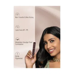 SWISS BEAUTY Non-Transfer Matte Lipstick Wine Blush - 2 gm image 5