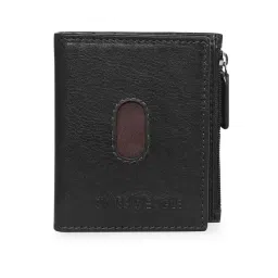 Swiss Eagle Black Leather Card Holder image 1