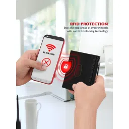 Swiss Eagle Black Leather Card Holder image 5