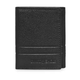 Swiss Eagle Black Leather Tri-Fold Wallet-picture-16