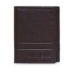 Swiss Eagle Brown Textured Leather Tri-Fold Wallet-picture-32