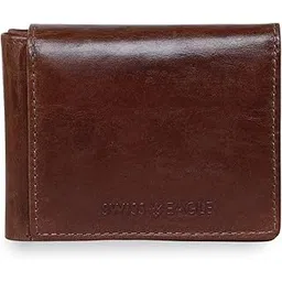 swiss eagle Leather Wallet For Men, Dark Brown-picture-24