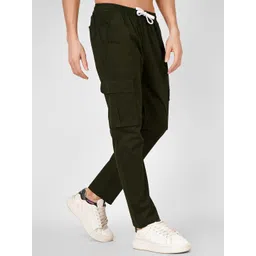 SWISS HORN Men Stretchable Cargos Trousers-picture-13