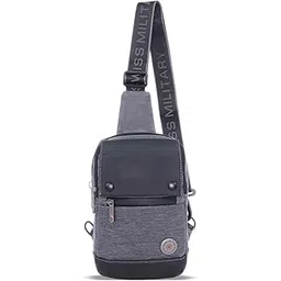 swiss military Black Gold Collection Aquatic Crossbody Sling Bag with Adjustable Shoulder Strap, PU Coated Polyester, Quick Access Pockets with Magnetic Closure, Travel & Casual Use (3L)-picture-10