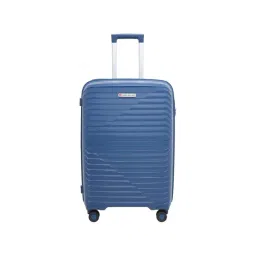 Swiss Military Blue 8 Wheels Medium Hard Cabin Trolley Bag-picture-31