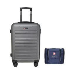 SWISS MILITARY Contour 38 L Multicolor ABS Luggage Bag & Toiletry Bag Combo, HTL99_TB3-image-44