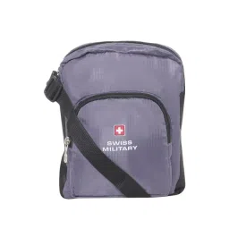 Swiss Military Grey Solid Cross Body Bag-picture-22