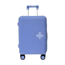 Swiss Military MAZE Sky Blue Textured Small Hard Sided Cabin Trolley-picture-45