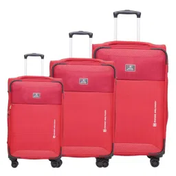 SWISS MILITARY Platinum Small, Medium, Large 55 cm, 65 cm, 75 cm (20 inch, 24 inch, 28 inch) Red Trolley Bag (Set of 3)-picture-13