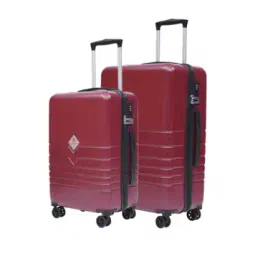 swiss military Set of 2 Striped Trolley Bags with Number Lock-picture-38