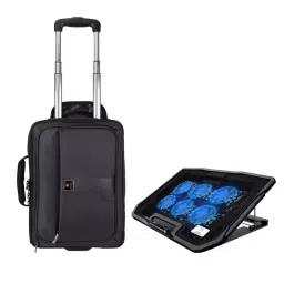 SWISS MILITARY Trolley Bag & Laptop Cooling Flexi Stand Combo Black , LTB4_LCF01-image-20
