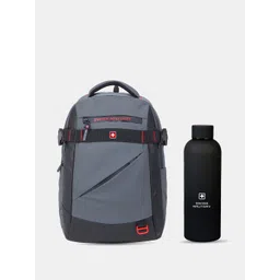 SWISS MILITARY Unisex Anti-Theft Laptop Backpack And Flask Combo-picture-28