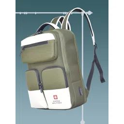 SWISS MILITARY Unisex Colourblocked Backpack with USB Charging Port-picture-14