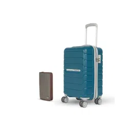 Swiss Military Unisex Teal Hard Cabin Trolley Bag-picture-10