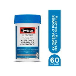 Swisse Ultiboost Odourless 4X Strength Wild Fish Oil Supplement - 60 Tablets-picture-134