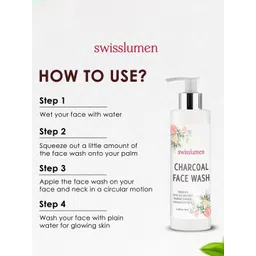 SWISSLUMEN Charcoal Face Wash With Aloe Vera Extract - 100 ml-picture-27