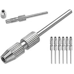 SWISSO 5pc Mandrel with Collet for Rubber Rods Tubes - 3/32" Shank - Fits Dremel Rotary Tools-picture-16