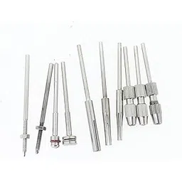 SWISSO Branded Silver Steel Split Cylinder Mandrels Straight, Tappered, Pin Mandrel,Mix Size, Bullets And Cylinder, Screw Mandrel, 10 Pc Mix Type Mandrel For Rotary Working Tools-picture-21
