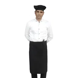 SWITCHON Black Water Resistance Waist Apron With Cap-picture-26