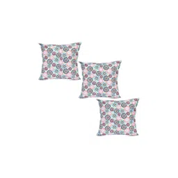 SWITCHON Fluorescent Green & Pink 3 Pieces Ethnic Motifs Square Cushion Covers-picture-10
