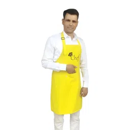 SWITCHON Yellow & Black Chef Printed Aprons-picture-40
