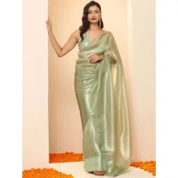 Swtantra Mint Green Plain Saree-picture-40