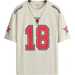 SXV STYLE Chicago Sports Jersey, Number 18, Black with Red Graphics, Short Sleeve T-Shirt-picture-23