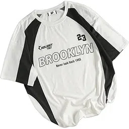 sxv style SXV '23 Brooklyn’ Printed Cool Aesthetic Oversized Baggy Cotton T-Shirt for Women-picture-11