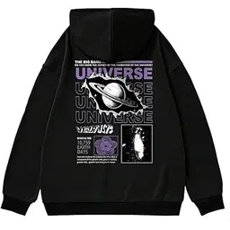 sxv style SXV 'Universe’ Printed Cool Aesthetic Sweatshirt Hoodie-picture-33