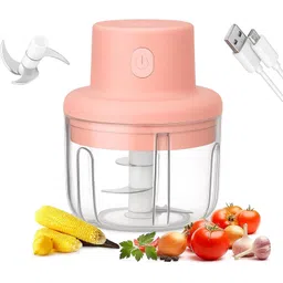 250ml Mini Electric Chopper – Rechargeable Food Processor for Garlic Electric Vegetable & Fruit Chopper-image-4