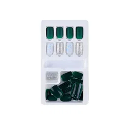 SYGA 30Pcs Long-Lasting Press-On Artificial Nails - Dark Green F635-18-picture-24