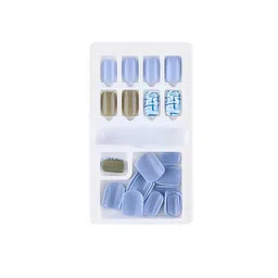 SYGA 30Pcs Long-Lasting Press-On Artificial Nails - Sky Blue F635-1-picture-40