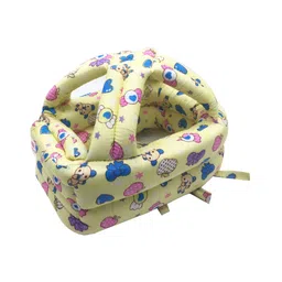 Syga Adjustable Cushioned Baby Safety Helmet Beer Print - Yellow-picture-13