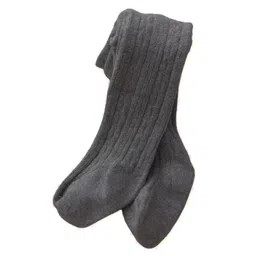 SYGA Baby Tights For Girls Soft Cotton Infant Leggings Toddler Solid Knit Stockings Socks Pants - Dark Grey-picture-28